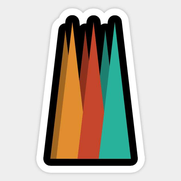Sharp Mountains Sticker by BennyBruise